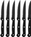 House of Husk Steakmessen - 6 Stuks - RVS - Zwart - 23cm - Messenset