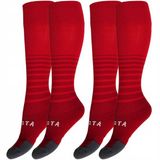 Decathlon Chaussettes de football épaisses rouge taille 31-34 (2 paires)
