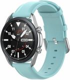 By Qubix Qubix Classic leren bandje voor Garmin Vivomove 3 / HR / Luxe / Sport / Style / Trend - Blauw - 20mm