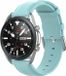 By Qubix Qubix Classic leren bandje voor Garmin Vivomove 3 / HR / Luxe / Sport / Style / Trend - Blauw - 20mm
