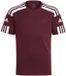 Adidas Squadra 21 Shirt Korte Mouw Kinderen - Bordeaux / Wit