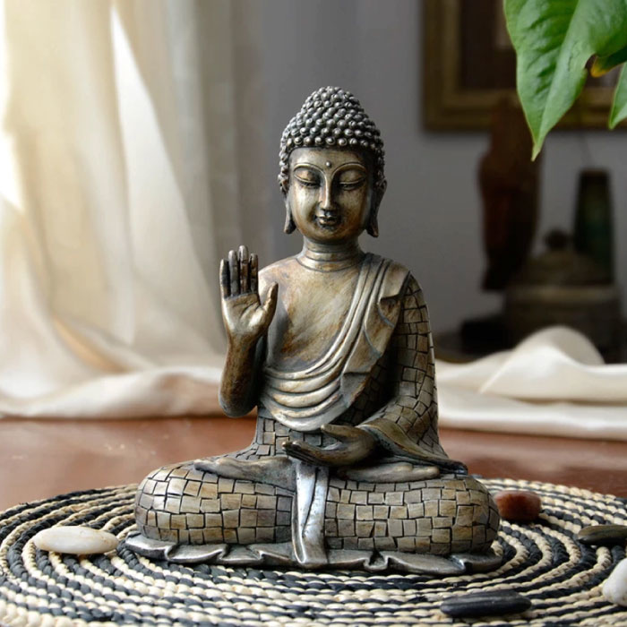 Homexw Homexw Boeddha Beeld Tathagatha  - Decor Ornament Hars Sculptuur Tuin Bureau