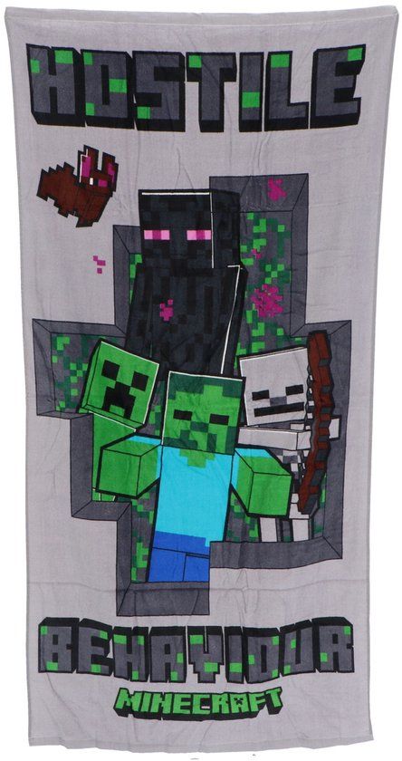 Minecraft Strandlaken Hostile 70 x 140 cm