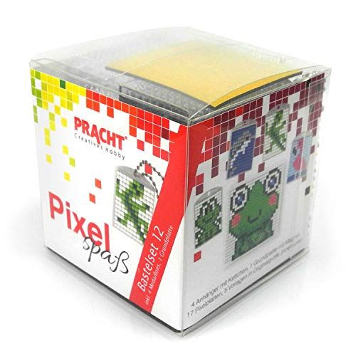 Pracht Creatives Hobby Pixel P90032-63501 Fun knutselset 12 - 4 sleutelhangers