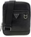 GUESS Leren schoudertas Monaco Crossbody Black zwart