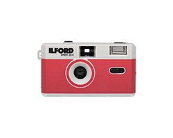 Ilford Sprite 35-II Compacte camera (film) 35 mm Rood, Zilver
