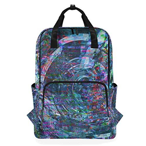MONTOJ Travel Rugzak Glitch Pixel School Rugzak