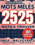 MOTS MÊLÉS Voyage en France en Très Gros Caractères