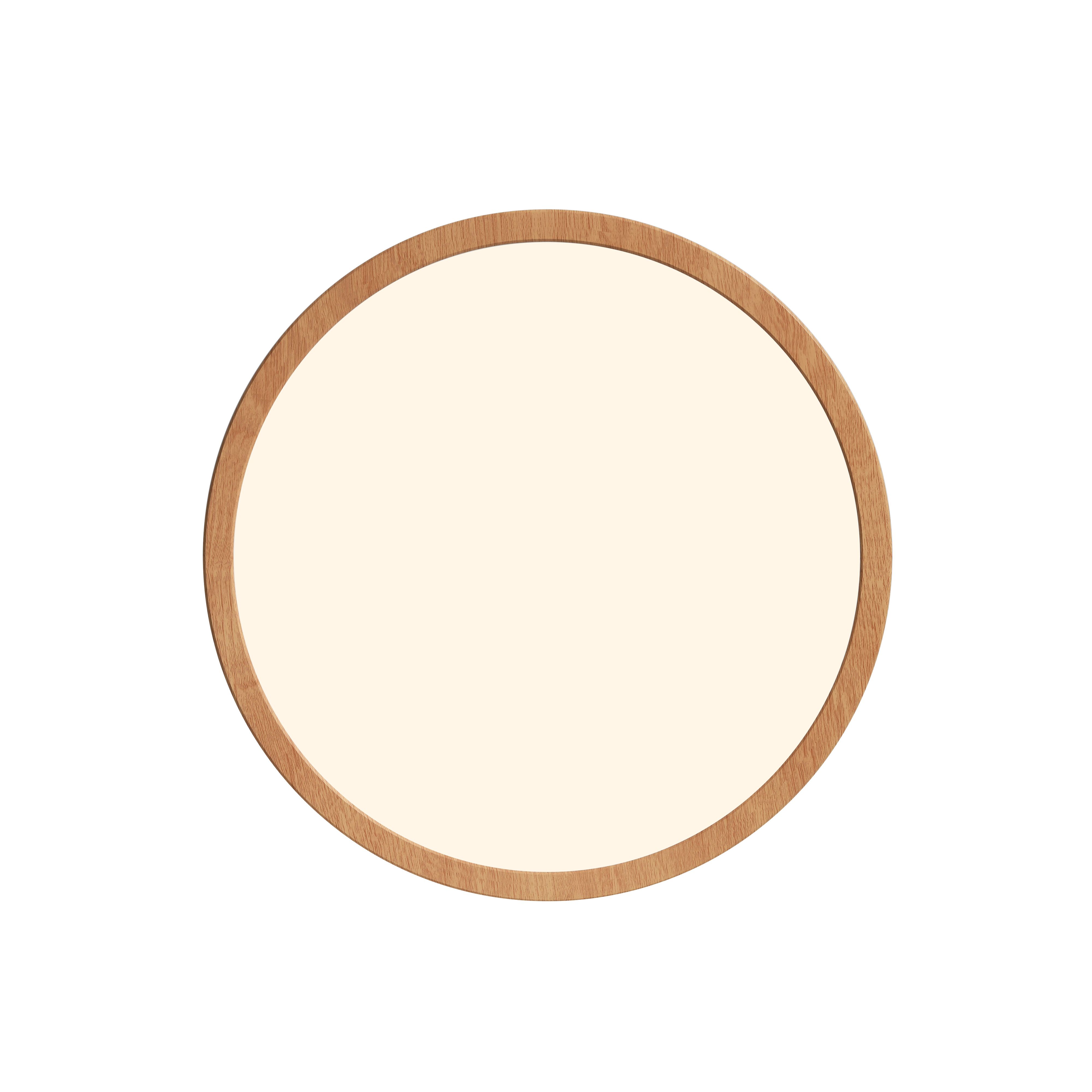 Nordlux Oja - Plafondverlichting - Ø 29,4 x 2,3 cm - 17W Dimbare LED incl. (2700K) - IP54 - Houtfolie