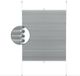 Happyment Luxe Honinggraat Gordijn - 90x130cm Rolgordijn - Grijs - Lichtdoorlatend - Isolerend - Zonder boren - Polyester