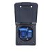 Caravan AS Schwabe Caravan voortentstopcontact met USB-C & USB-A, SAT-aansluiting en 230 V stopcontact, caravan buitenstopcontact IP44 voor camper en camper, zwart