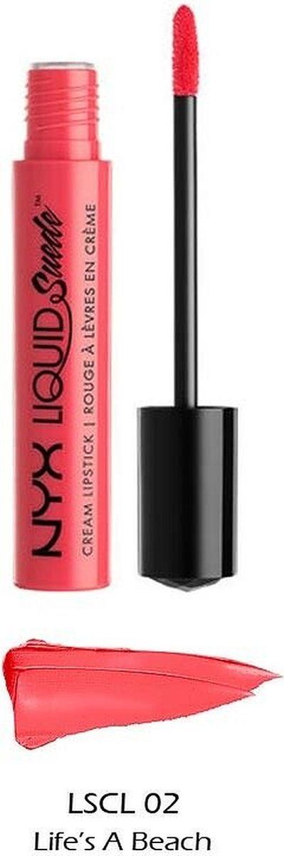 NYX Professional Makeup Liquid Suede Cream Lipstick - Life's A Beach