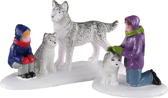 Lemax Future Sled Dogs - Set of 2