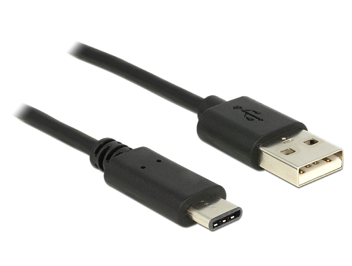 DeLOCK 0.5m, USB2.0-A/USB2.0-C