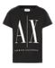 Armani Exchange Icon Period Frau T-Shirt Schwarz XL