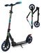 Marchepied pour adultes et adolescents - Pliable - Guidon réglable - Roues coulissantes - Avec frein arrière
