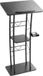 VEVOR Podiumstandaard Lessenaar metalen Gebogen Staand Bureau Klaslokaal 118cm