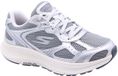 Skechers Go Run Consistent 2.0 Dames Sneakers Grijs Leer Maat 38