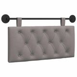 vidaXL - Hangend hoofdbord - Taupe - Stof