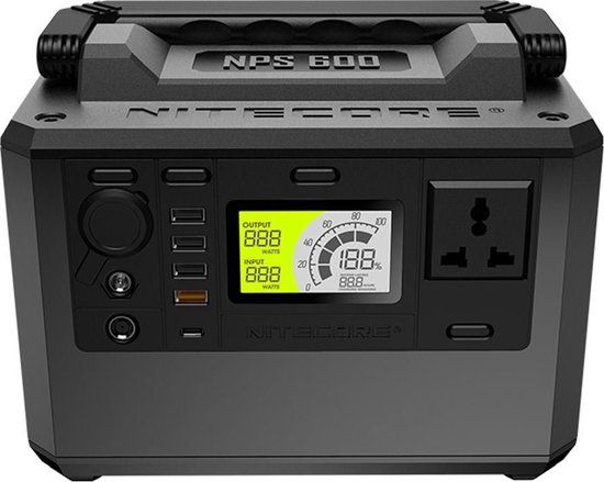 Nitecore NPS600 Power Station - 165000mAh - 3000W - Universeel