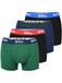Lee Cooper Set de 4 boxers pour hommes, Coton, respirant, sous-vêtements rétro