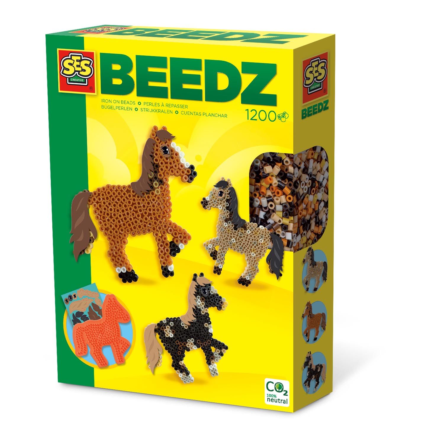 SES Creative Beedz Strijkkralen - Paard - 5+ jaar - Meerkleurig