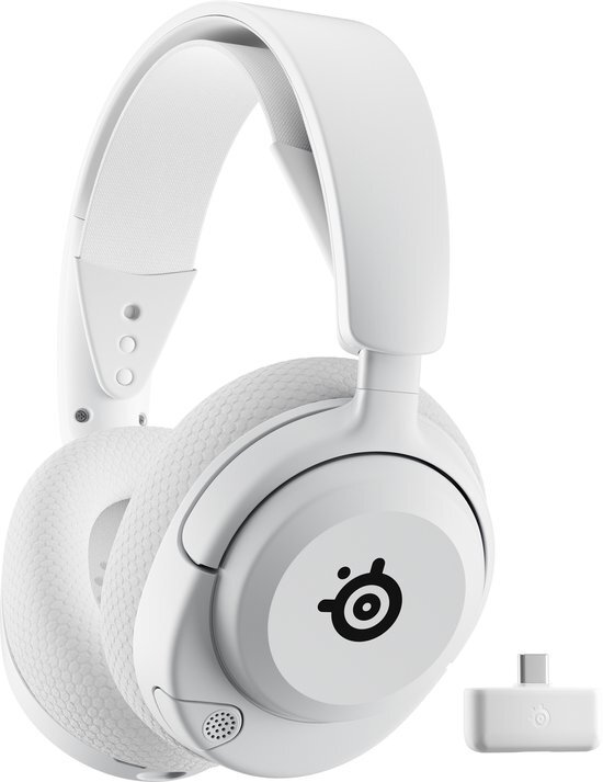 SteelSeries Arctis Nova 5P Wireless - Draadloze Gaming Headset - Wit - 100+ audio presets - 60 uur accuduur - 2.4-GHz en Bluetooth - PS5, PS4, PC & Switch