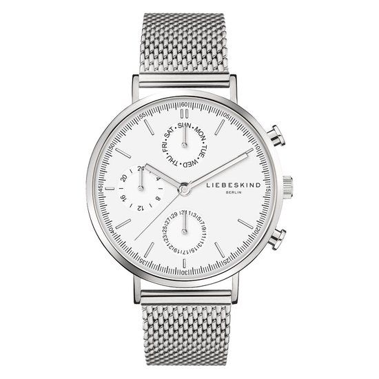 Liebeskind Berlin Unisex Watch - Silver Dial, Steel Strap - 38mm