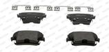 FERODO FDB1953 remvoeringset, schijfrem - (4-delig) - (4 stuks) | Compatibel met: CHRYSLER 300C, 300C Touring, LANCIA THEMA