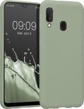 kwmobile telefoonhoesje geschikt voor Samsung Galaxy A20e - Hoesje voor smartphone - Back cover in grijsgroen