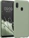 kwmobile telefoonhoesje geschikt voor Samsung Galaxy A20e - Hoesje voor smartphone - Back cover in grijsgroen