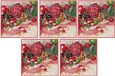 Ambiente Kerstservetten - 100x - Rood - 33 x 33 cm - 3 Laags
