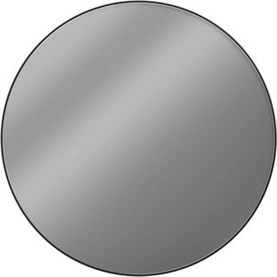 Looox Black Line Round Mirror Ø 80 cm - Black