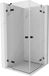 Mexen Lunar Duo cabine de douche battante 95 x 95 cm, transparent, noir