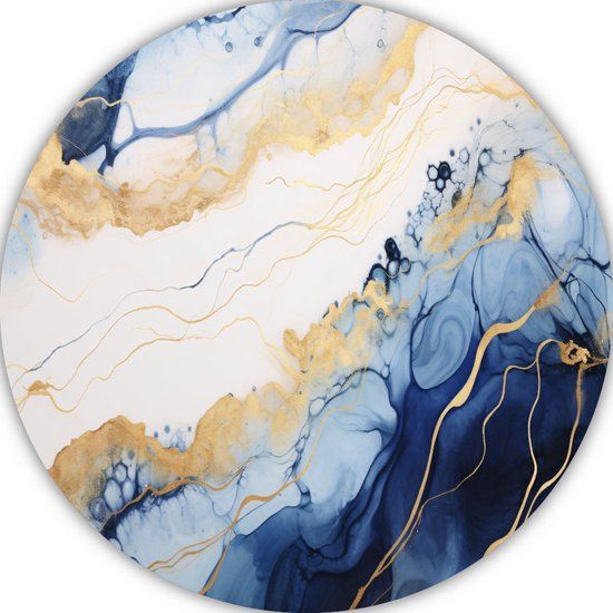 Compositie Muurcirkel - Modern Schilderij - 60x60cm Forex Print