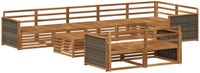 vidaXL - Acacia Houten Hoek Loungeset Naturel - 4 Zitplekken