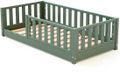 JURABABY - SONHO MINI Kinderbed Vloerbed van hout - 70x140 - Saliegroen