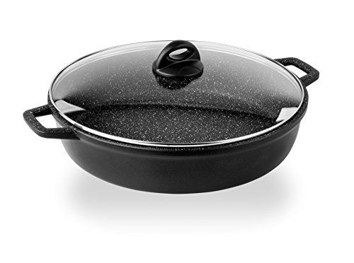 Barazzoni Le Carure speciale pan met deksel - 36 cm - Zwart