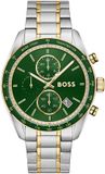 BOSS Grand Prix VITES Heren Polshorloge Staal Groen 44mm