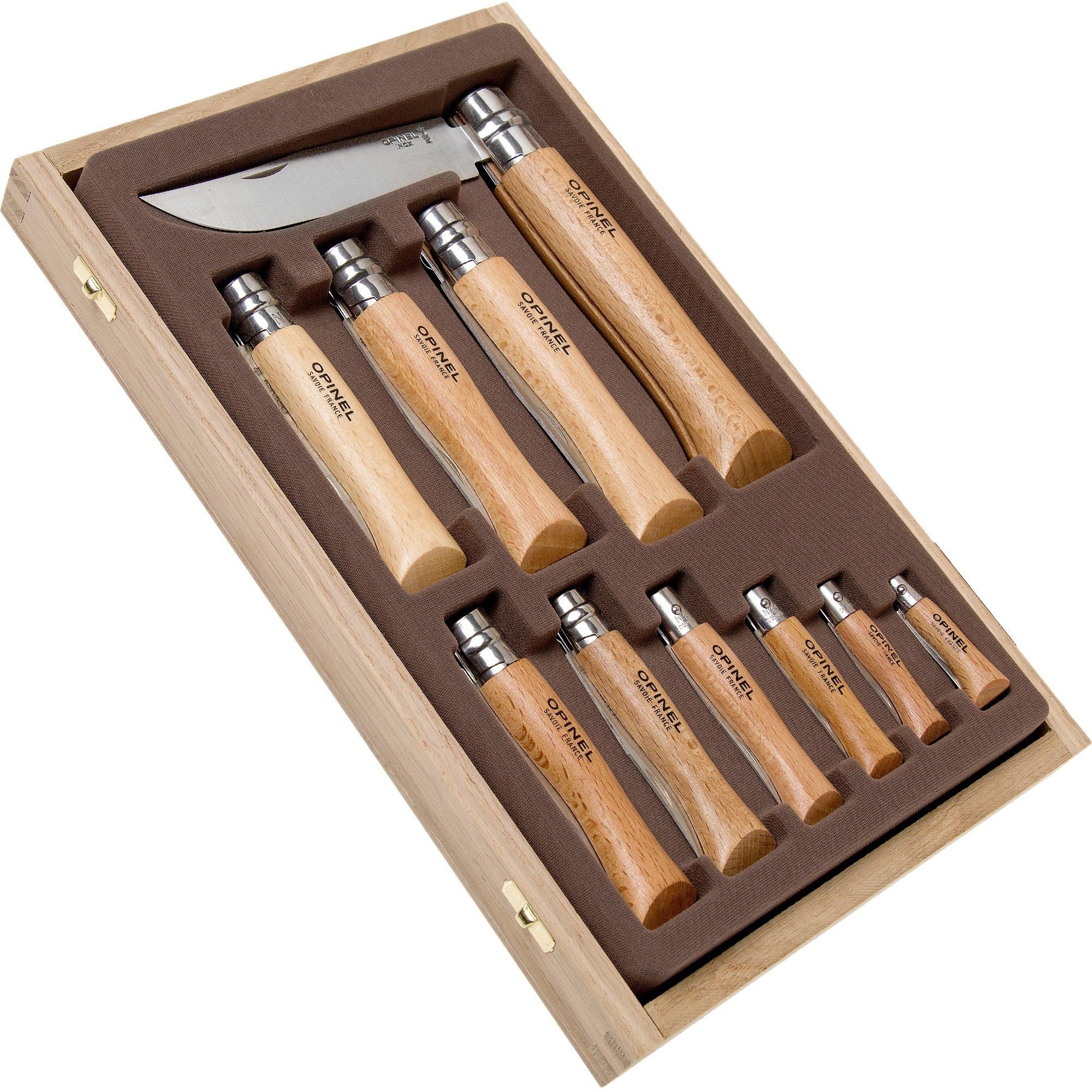 Opinel set zakmessen 10-delig, roestvast staal - 3123840013119