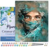 Figured'Art Schilderen op Nummer Volwassenen - Acrylverf Kit DIY - 40x50cm