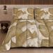 PETTI Artigiani Italiani Winterdekbed 220 × 260 cm, Tropisch Taupe Goud