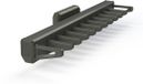 Emuca Dassenrek lateraal uitschuifbaar voor Quartz-kast, Plastic en Aluminium, Titanium