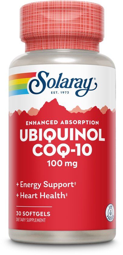 Solaray Ubiquinol Co-Enzym Q10 100mg - 30 softgels