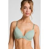 Hunkemöller Dames Lingerie Voorgevormde beugel bh Plunge - Groen - maat D65