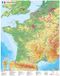 Frankreich Stiefel Frankreich physisch 1 : 1.500 000 Wandkarte / Poster