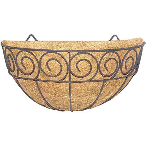 Siena Garden Scroll Wanddampel - Zwart en Naturel