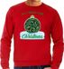 Bellatio Decorations Wiet Kerstbal sweater / Kerst trui All i want for Christmas rood voor heren - Kerstkleding / Christmas outfit S