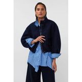 AMAYA Amsterdam bouclé bomberjack - donkerblauw
