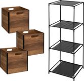 5Five Opbergrek Smartrack - donkerbruin - 34 x 98 cm